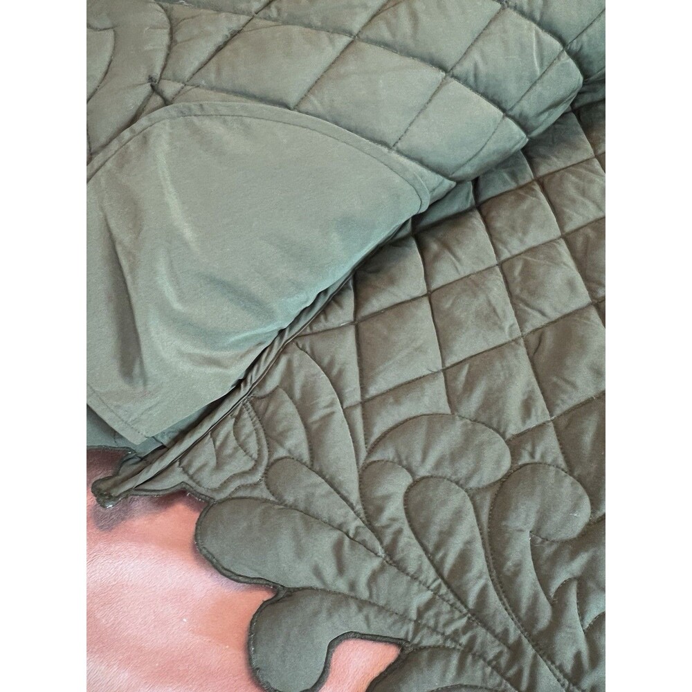ASOS DESIGN Cut Work Quilted Jacket -Olive Khaki Womens S Small 4 6 - Picture 8 of 12